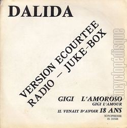 [Pochette de Gigi l’amoroso / Il venait d’avoir 18 ans (DALIDA)]