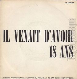 [Pochette de Il venait d’avoir 18 ans (DALIDA)]