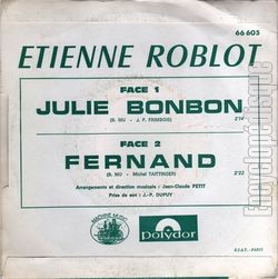 [Pochette de Julie bonbon (tienne ROBLOT) - verso]