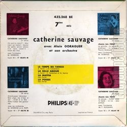 [Pochette de La poisse - 7me srie (Catherine SAUVAGE) - verso]