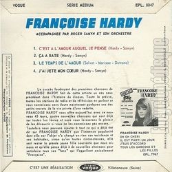 [Pochette de C’est  l’amour auquel je pense (Franoise HARDY) - verso]