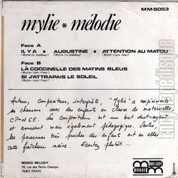 [Pochette de Mlodie (MYLIE) - verso]