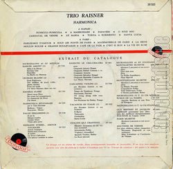 [Pochette de  Naples -  Paris (TRIO RAISNER) - verso]