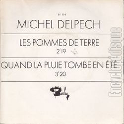 [Pochette de Quand la pluie tombe en t (Michel DELPECH)]