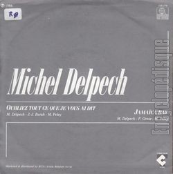 [Pochette de Oubliez tout ce que je vous ai dit (Michel DELPECH) - verso]