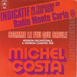 [Pochette de Comme le feu qui brle (Michel COSTA)]