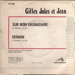 [Pochette de Sur mon dromadaire (GILLES, JULES et JEAN) - verso]