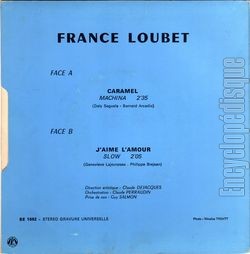 [Pochette de Caramel (France LOUBET) - verso]