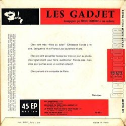 [Pochette de Ski nautique (Les GADJET) - verso]