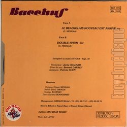 [Pochette de Le Beaujolais nouveau est arriv (BACCHUS) - verso]