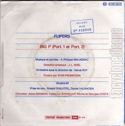 [Pochette de Big P (FLIPERS) - verso]