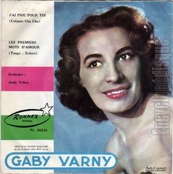 [Pochette de J’ai pri pour toi (Gaby VARNY)]