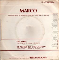 [Pochette de My lord (MARCO) - verso]