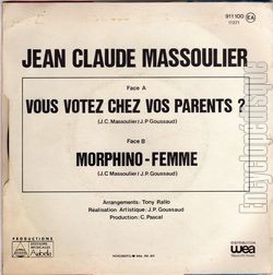 [Pochette de Vous votez chez vos parents ? (Jean-Claude MASSOULIER) - verso]