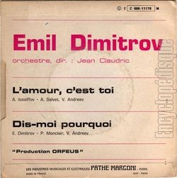 [Pochette de L’amour c’est toi (Emil DIMITROV) - verso]