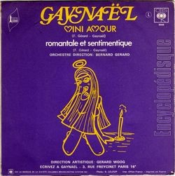 [Pochette de Mini amour (GAYNAL) - verso]