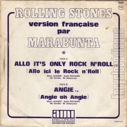 [Pochette de Allo ici le rock n’roll (MARABUNTA) - verso]