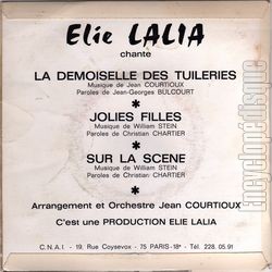 [Pochette de La demoiselle des Tuileries (lie LALIA) - verso]