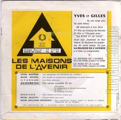 [Pochette de La rose et le lilas (YVES ET GILLES) - verso]