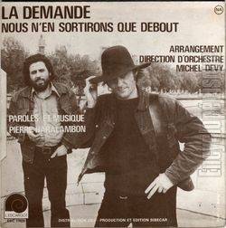 [Pochette de La demande (Pierre HARALAMBON) - verso]