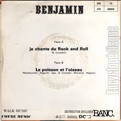 [Pochette de Le poisson et l’oiseau (BENJAMIN (3)) - verso]