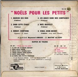 [Pochette de Nols pour les petits (COMPILATION) - verso]