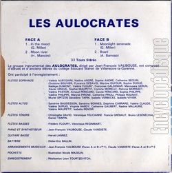 [Pochette de In the mood (Les AULOCRATES) - verso]