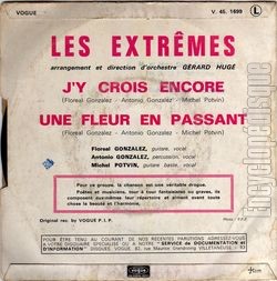 [Pochette de J’y crois encore (Les EXTRMES) - verso]