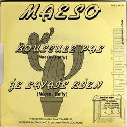 [Pochette de Bouscule pas (Jean-Paul MASO) - verso]