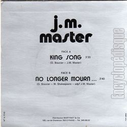 [Pochette de King song (J.-M. MASTER) - verso]