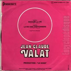 [Pochette de Madame la vie (Jean-Claude VALAT) - verso]