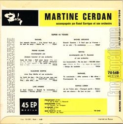 [Pochette de Pourtant (Martine CERDAN) - verso]