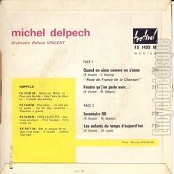 [Pochette de Inventaire 66 (Michel DELPECH) - verso]