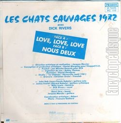 [Pochette de Love, love, love (Les CHATS SAUVAGES) - verso]