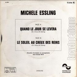 [Pochette de Quand le jour se lvera (Michle ESSLING) - verso]