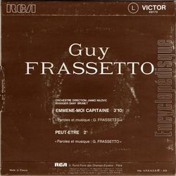 [Pochette de Emmne-moi capitaine (Guy FRASSETTO) - verso]