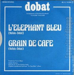 [Pochette de L’lphant bleu (Chris DOBAT) - verso]