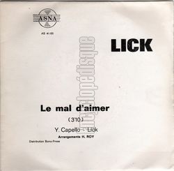 [Pochette de Le mal d’aimer (LICK)]