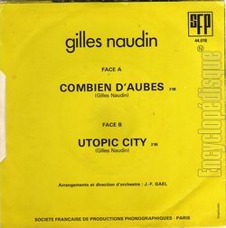 [Pochette de Combien d’aubes (Gilles NAUDIN) - verso]