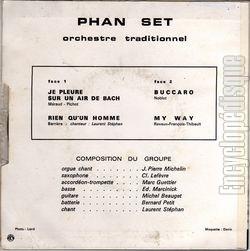 [Pochette de Je pleure sur un air de Bach (PHAN SET) - verso]