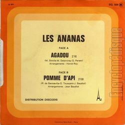 [Pochette de Agadou (Les ANANAS) - verso]