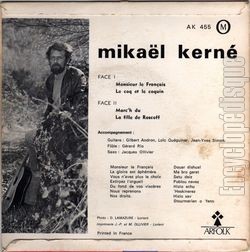 [Pochette de Monsieur le franais (Mikal KERN) - verso]