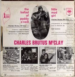 [Pochette de The ballad of paddy O’Neill (Charles BRUTUS Mc CLAY) - verso]