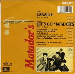 [Pochette de Canaille (MATADOR’S) - verso]