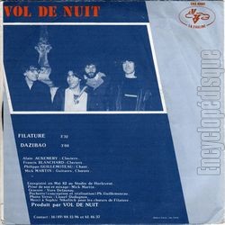 [Pochette de Filature (VOL DE NUIT (2)) - verso]