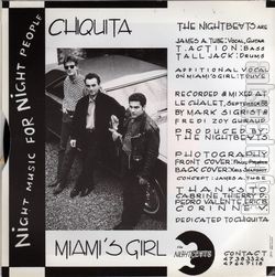 [Pochette de The NIGHTBEATS  Chiquita  (Les ANGLOPHILES) - verso]