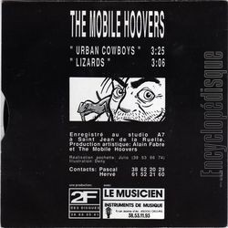 [Pochette de Urban cow-boys (The MOBILE HOOVERS) - verso]