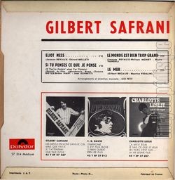 [Pochette de Eliot Ness (Gilbert SAFRANI) - verso]