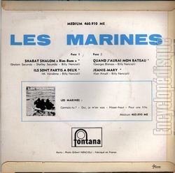 [Pochette de Shabat shalom (Les MARINES) - verso]