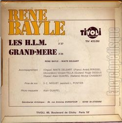 [Pochette de Les H.L.M. (Ren BAYLE) - verso]